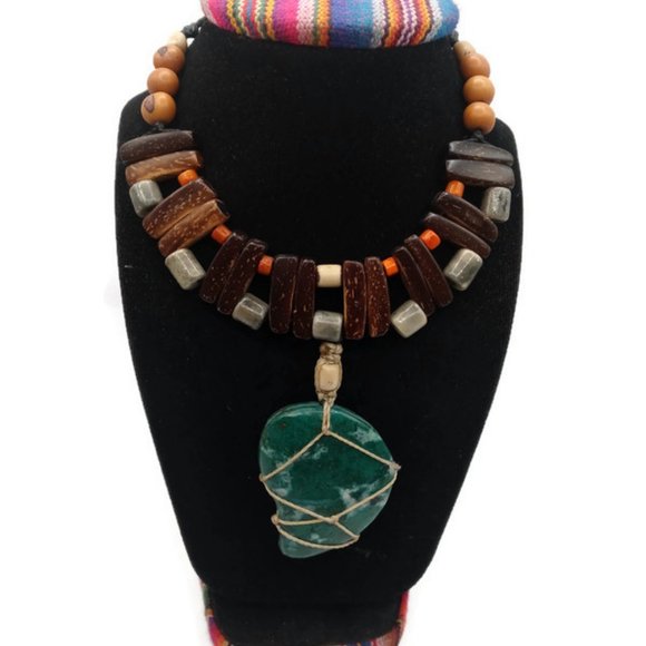 Handmade Natural Stone Necklace for Women